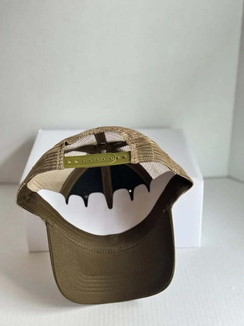 H3 Headwear Olive American Flag Trucker Hat Mesh Snapback NWT OS
